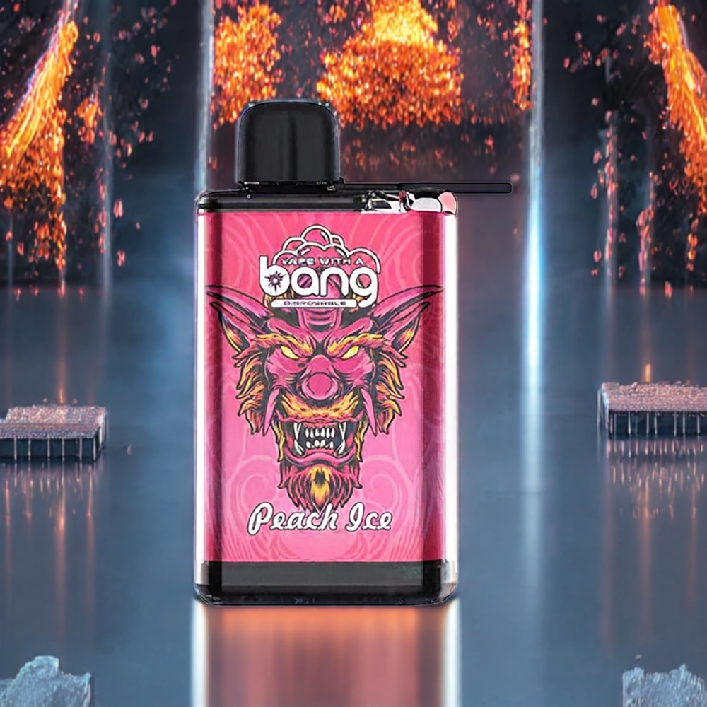 Bang 28000 Puffs Vape jetable Pêche Glacée - France Grossiste - 0% à 5% Nicotine, 30ml E-liquide, 650mAh