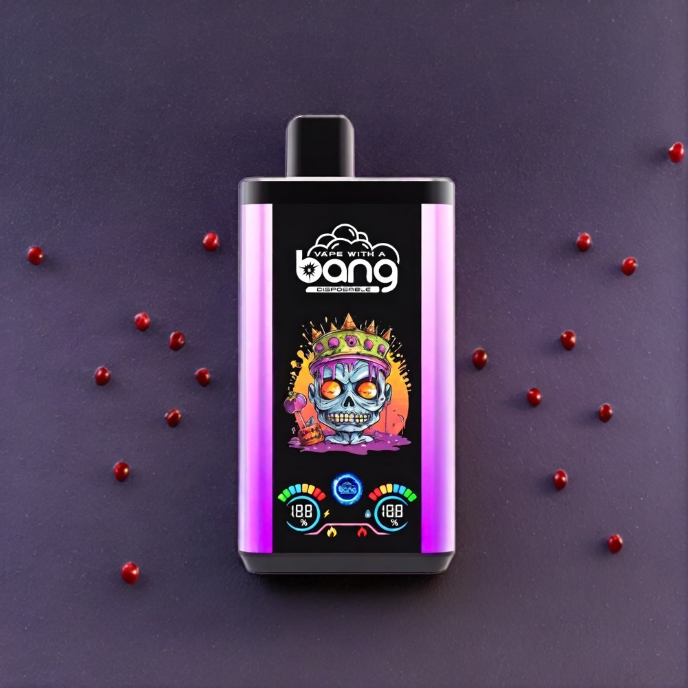 Bang 30K Pro 30000 Puffs France Grossiste - Double Arôme (Pluie Violette & Fraise Framboise Cerise Glacée) - 36ml - 550mAh - 0%, 2%, 3%, 5% Nicotine