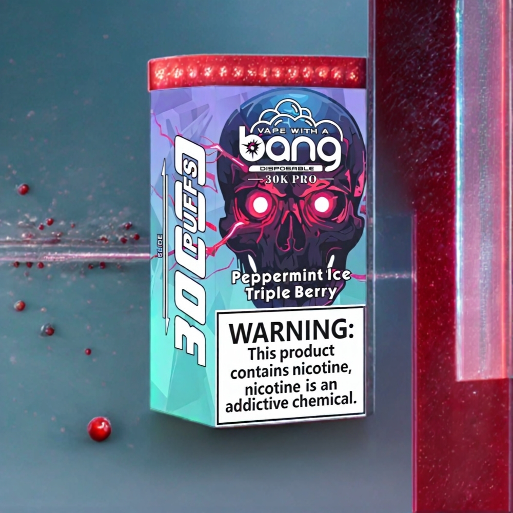 Bang 30K Pro 30000 Puffs France Grossiste - Double Saveur Menthe Glacée & Triple Baies - 36ml - 550mAh