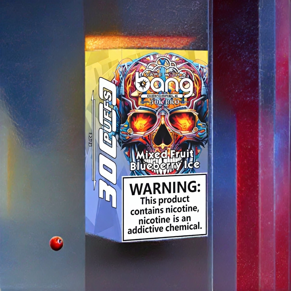 Bang 30K Pro 30000 Puffs France Grossiste - Double Saveur Mixte Fruits & Myrtille Glacée - 36ml - 550mAh - 0%/2%/3%/5%