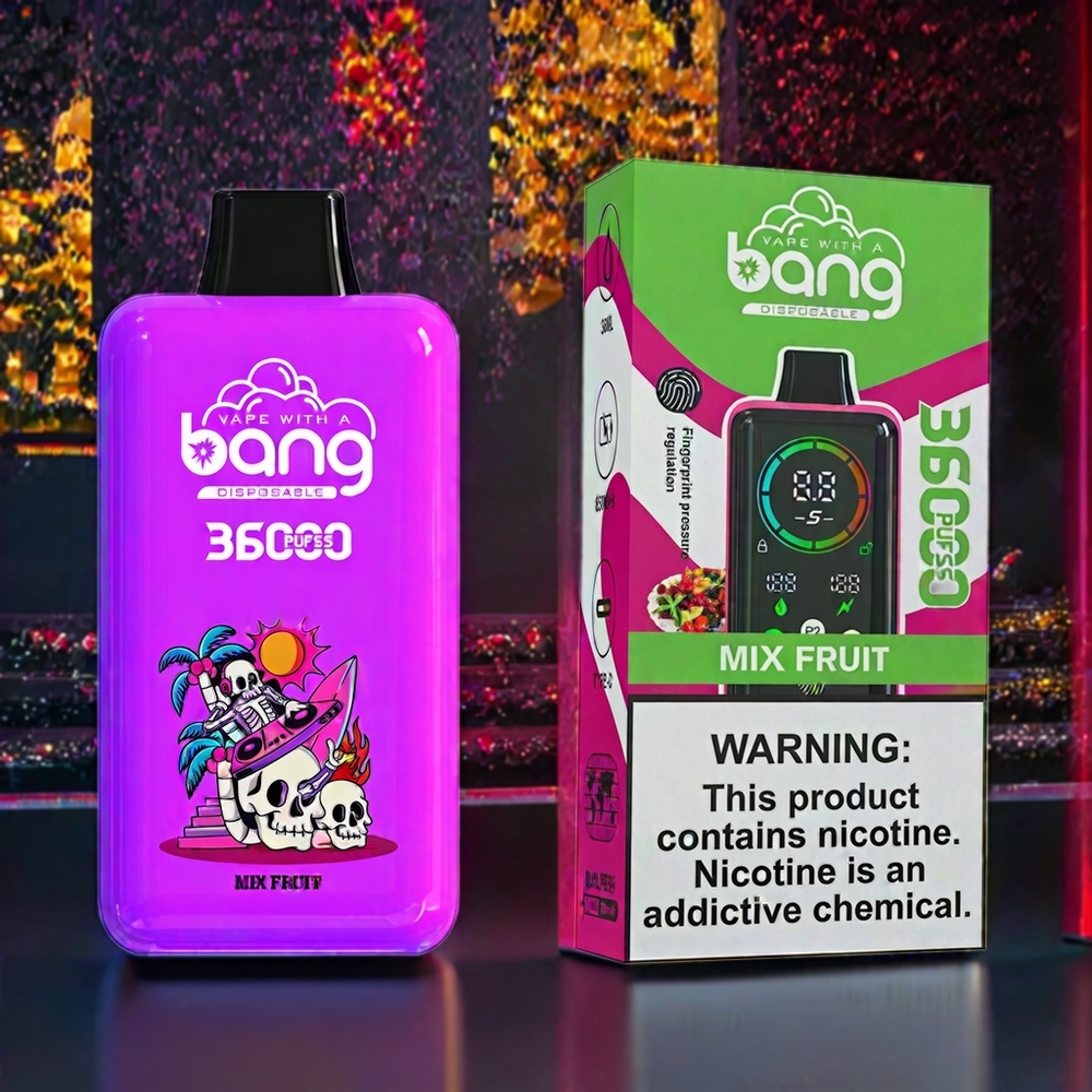 Bang 36000 Power Vape jetable France Grossiste - 36ml/36000 Puffs - 850mAh - Mélange de Fruits