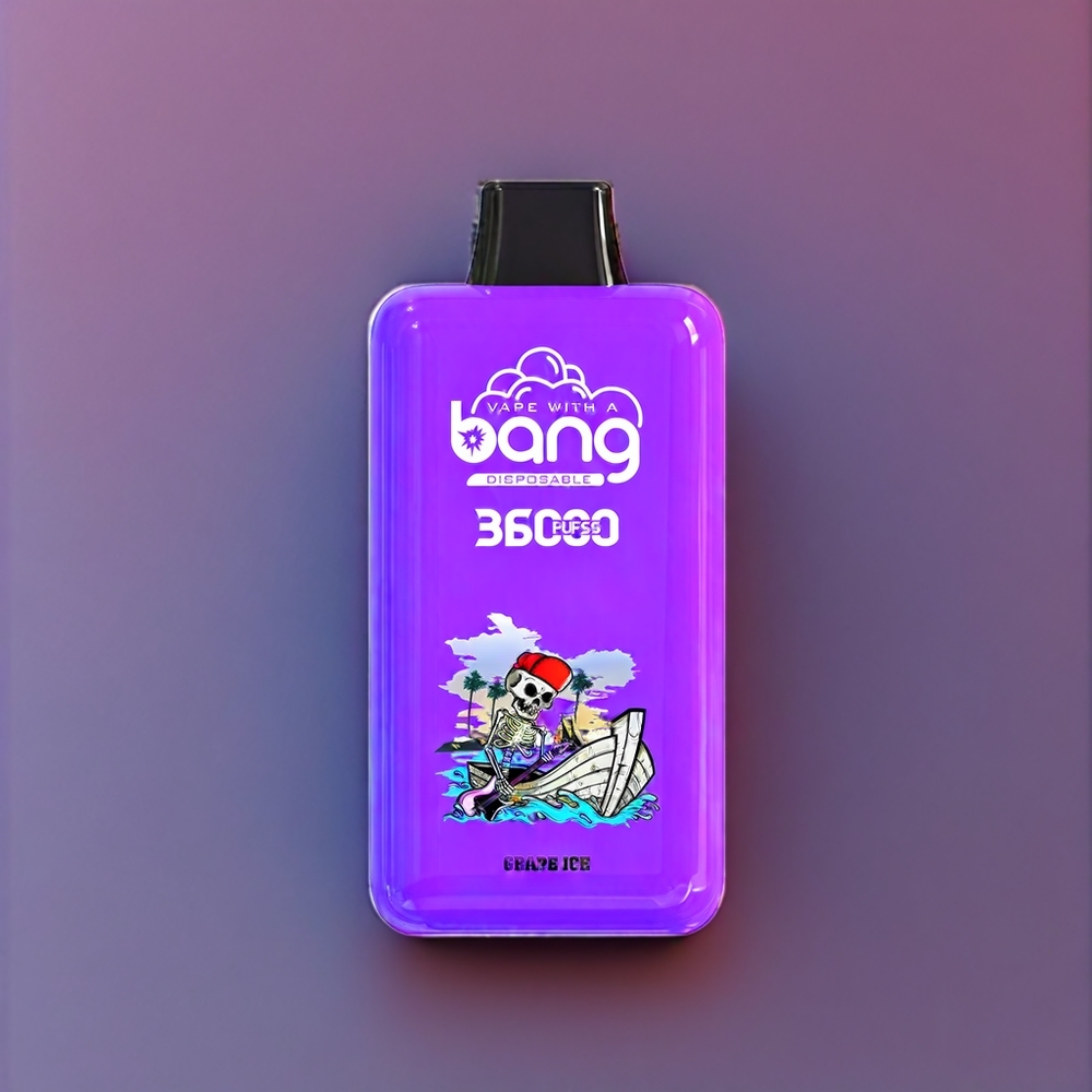 Bang 36000 Power Vape jetable Glace Raisin France Grossiste - 36ml, 36000 Puffs, 850mAh