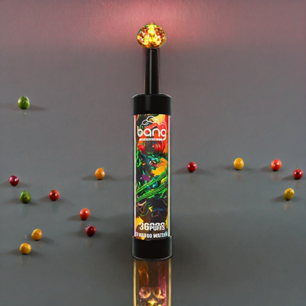 Bang 36000 Puffs Vape jetable France Grossiste - Pêche Mangue Pastèque avec Batterie 650mAh et E-liquide 40ml