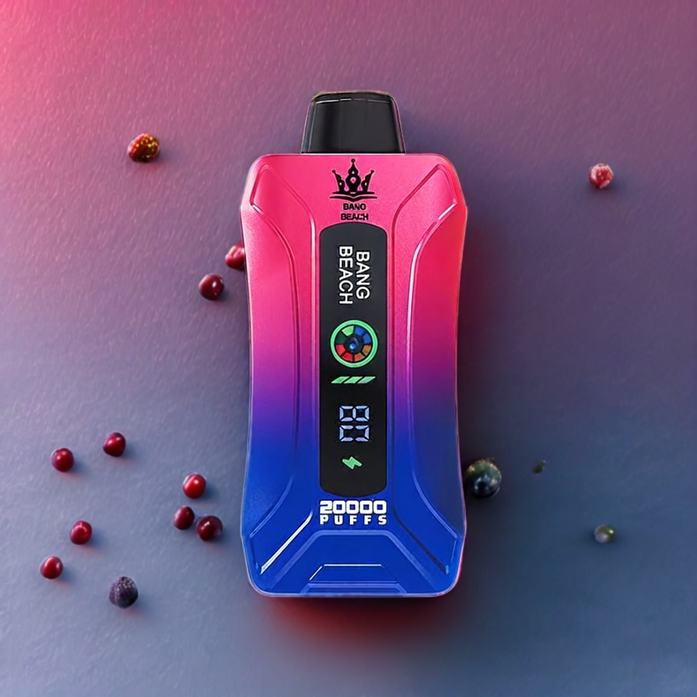 Bang Beach 20000 Puffs France Grossiste - Triple Baies Glacées - 35ml, 650mAh, Écran Intelligent, Design Ergonomique