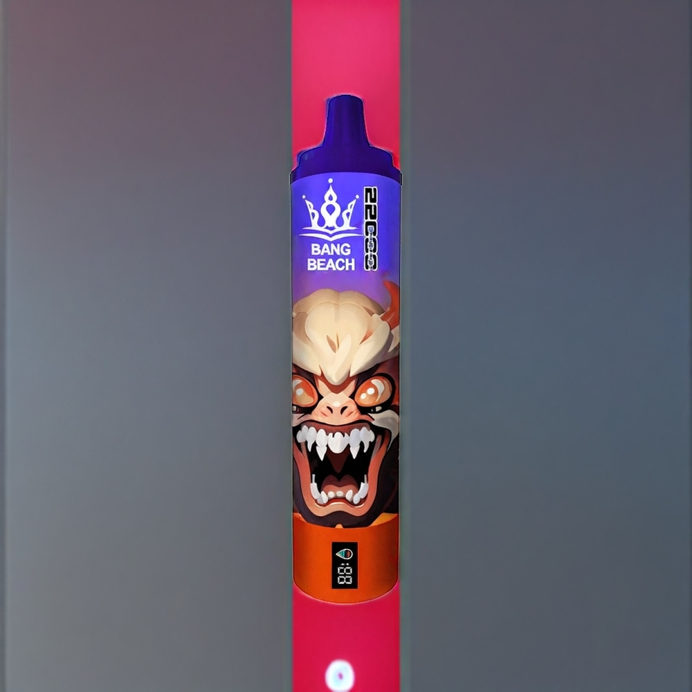 Bang Beach 22000 Puffs - France Grossiste - Dispositif Jetable 36ml 650mAh - Pastèque Glacée (0%, 2%, 3%, 5%)