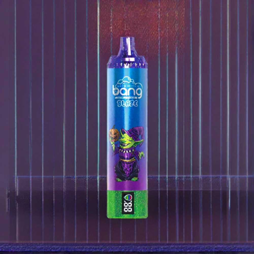 Bang Blaze Tornado 20000 Puffs France Grossiste – Rechargeable Type-C, Airflow Réglable, 0%-5% Nicotine, Myrtille Raisin Bleu