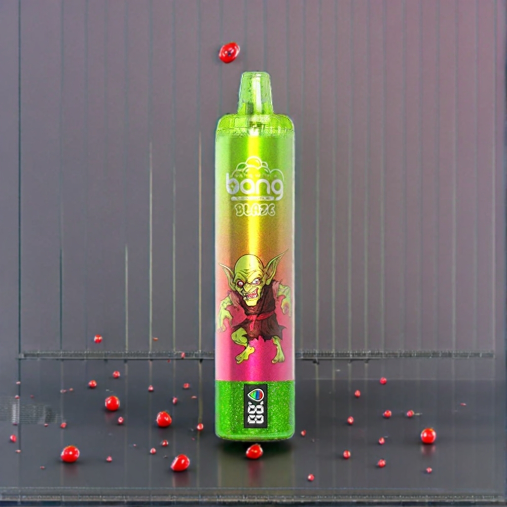Bang Blaze Tornado 20000 Puffs France Grossiste Vape jetable avec Fraise Kiwi, Port de Charge Type-C et Flux d'Air Réglable