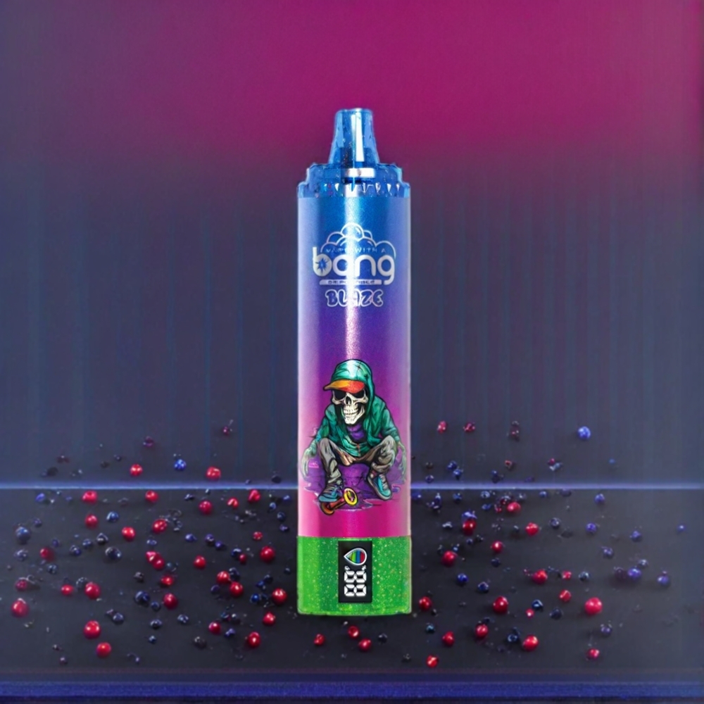 Bang Blaze Tornado 20000 Puffs France grossiste - Recharge Type-C - Airflow Réglable - 0%,2%,3%,5% Nicotine - Myrtille Framboise