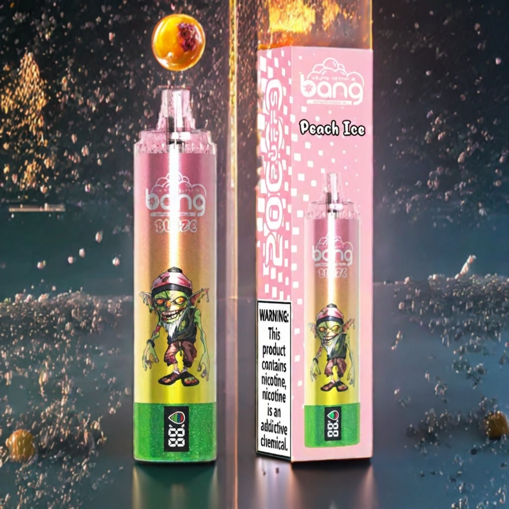 Bang Blaze Tornado 20000 Puffs France grossiste – Recharge Type-C, Débit d'Air Réglable, 0%,2%,3%,5% Nicotine, Pêche Glacée