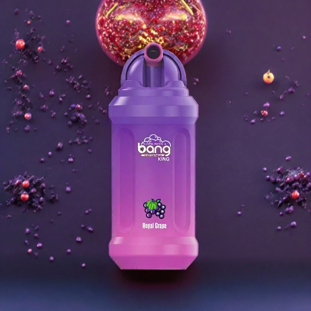 Bang King 12000 Puffs France Grossiste - 23ml, 650 mAh, 1.2 Ohm Mesh, Raisin Royal