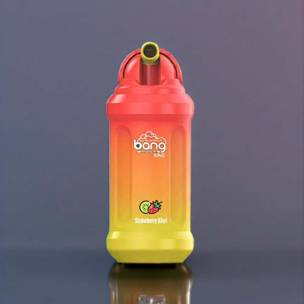 Bang King 12000 Puffs France Grossiste - E-Liquide 23ml, Batterie 650 mAh, Résistance Mesh 1.2 Ohm, Fraise Kiwi