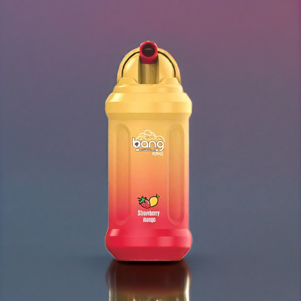 Bang King 12000 Puffs France Grossiste - Fraise Mangue - 23ml - 5% - 1.2 Ohm Mesh Coil