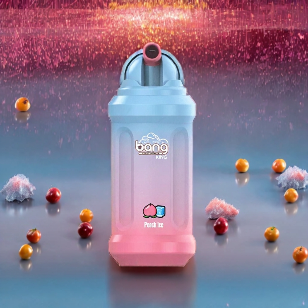 Bang King 12000 Puffs France Grossiste - Pêche Glacée - 23ml / 650 mAh / 1,2 Ohm Mesh Coil