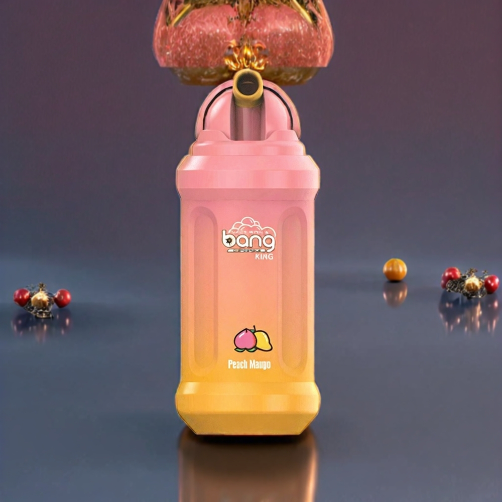 Bang King 12000 Puffs France Grossiste - Pêche Mangue - 23ml - 650mAh - Résistance Mesh 1.2 Ohm