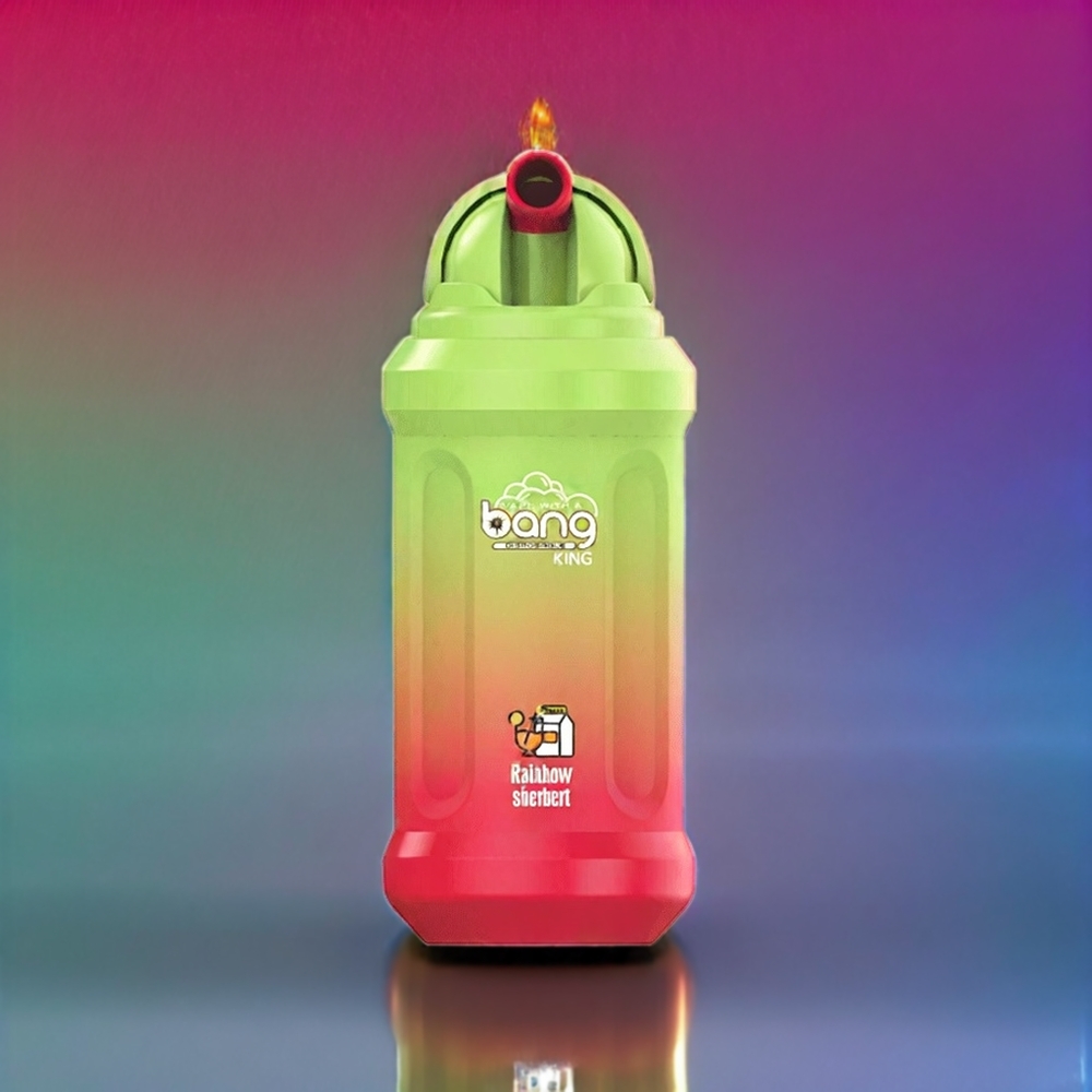 Bang King 12000 Puffs France grossiste - 23ml, 650 mAh, 5% Nicotine, Arc-en-ciel Sorbet