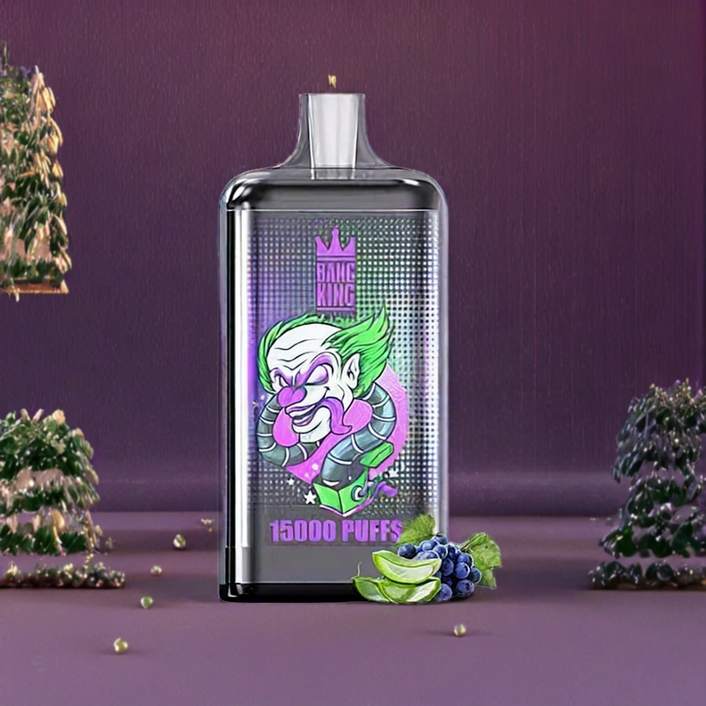 Bang King 15000 Puffs France Grossiste - Aloe Raisin - Conception Colorée et Ludique, 21ml, 550 mAh