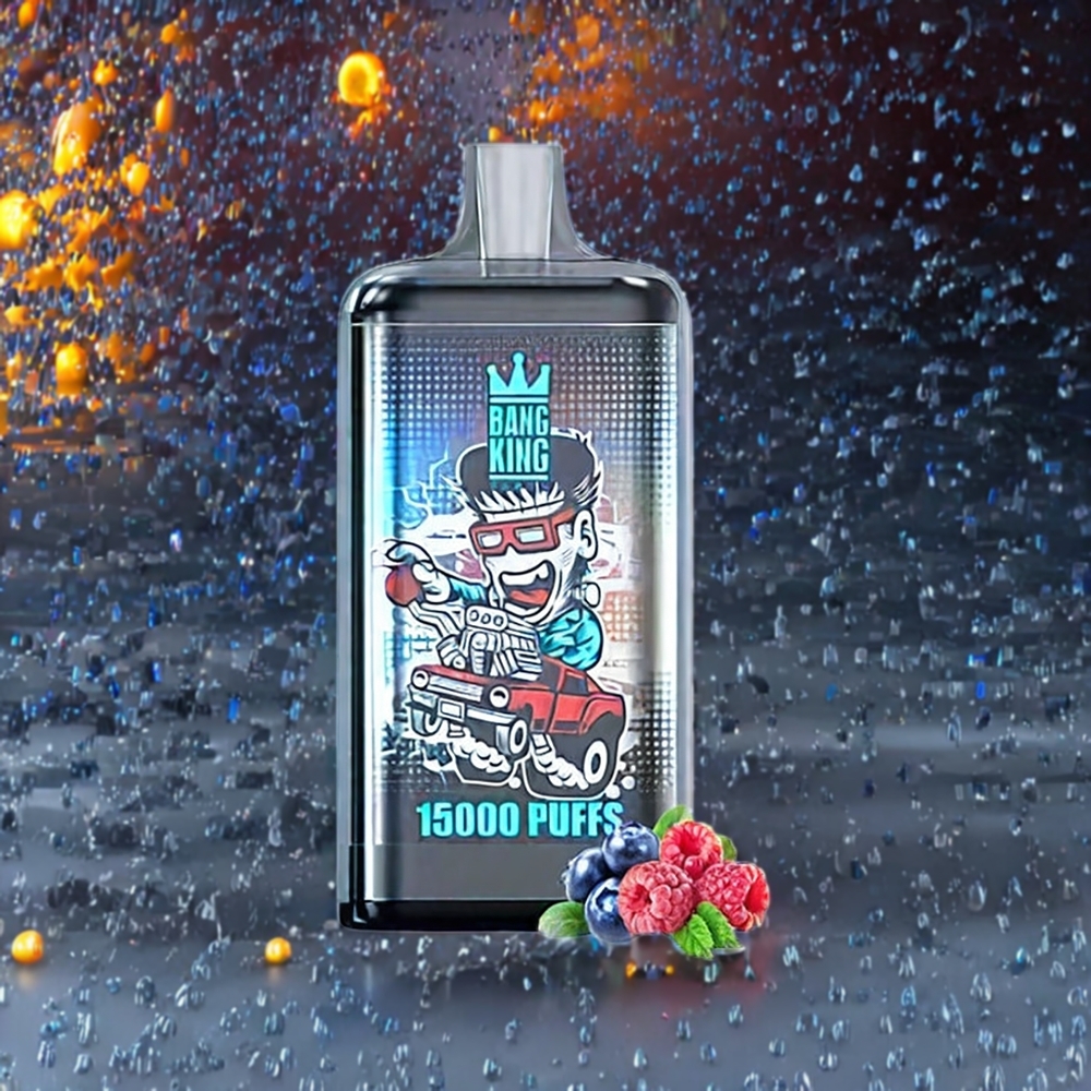Bang King 15000 Puffs France Grossiste - Dispositif Jetable Bleu Framboise Glacée (21ml, 550mAh)