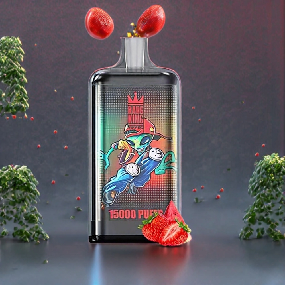 Bang King 15000 Puffs France Grossiste - Fraise Pastèque, 21ml, 550 mAh, Design Coloré