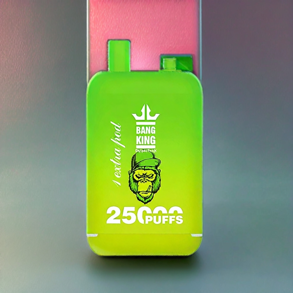 Bang King 25000 Puffs France Grossiste - Double Pod Système, 46ml E-Liquide, 5% Nicotine, Pompe Acidulé Glace