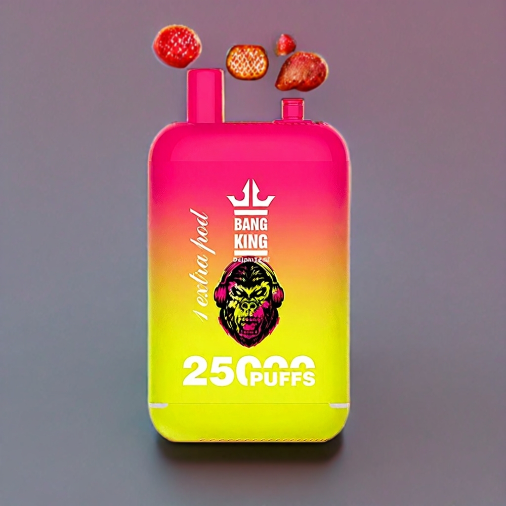 Bang King 25000 Puffs France Grossiste - E-Liquide 46ml, Batterie 650mAh, Fraise Banane
