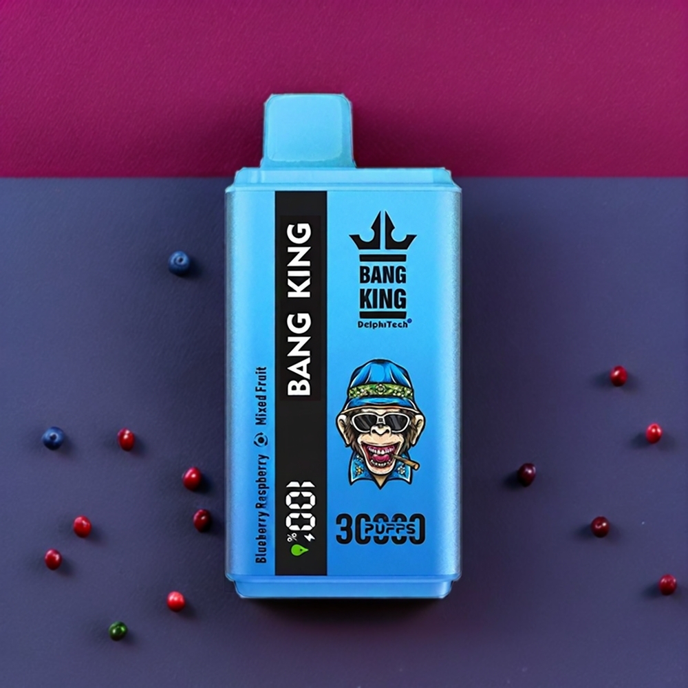 Bang King 30000 Puffs France Grossiste Vape jetable Myrtille Framboise Mixte Fruit Moisi