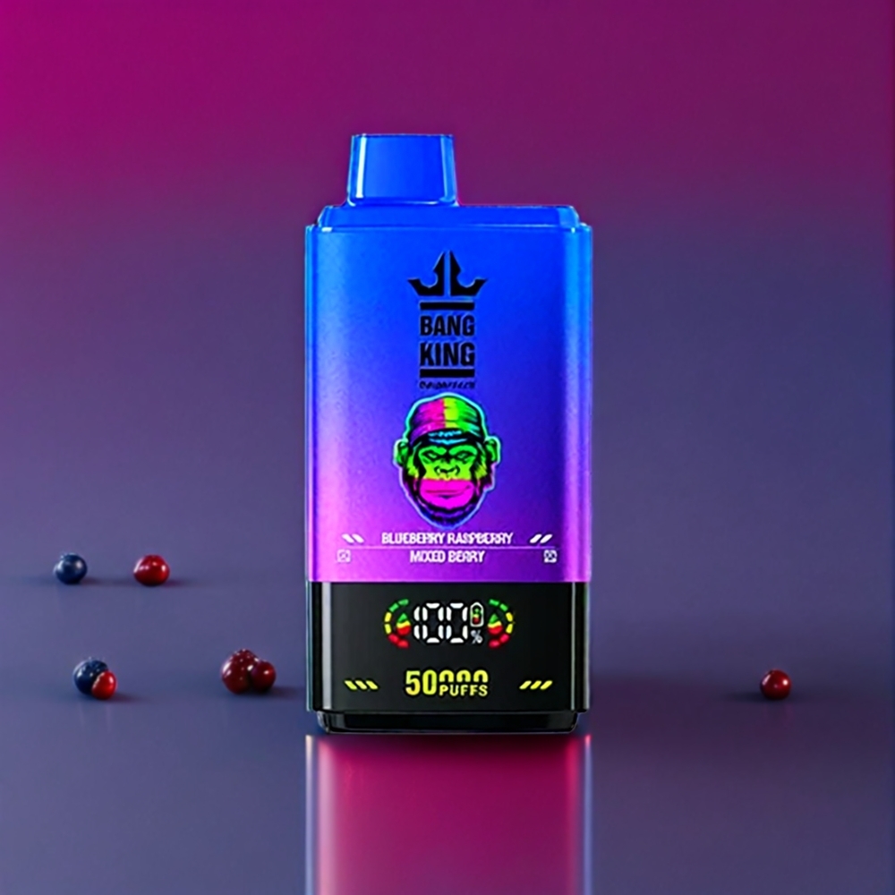 Bang King 50000 Vape jetable France Grossiste - 50000 Puffs 50ml - Myrtille Framboise Baies Mixtes