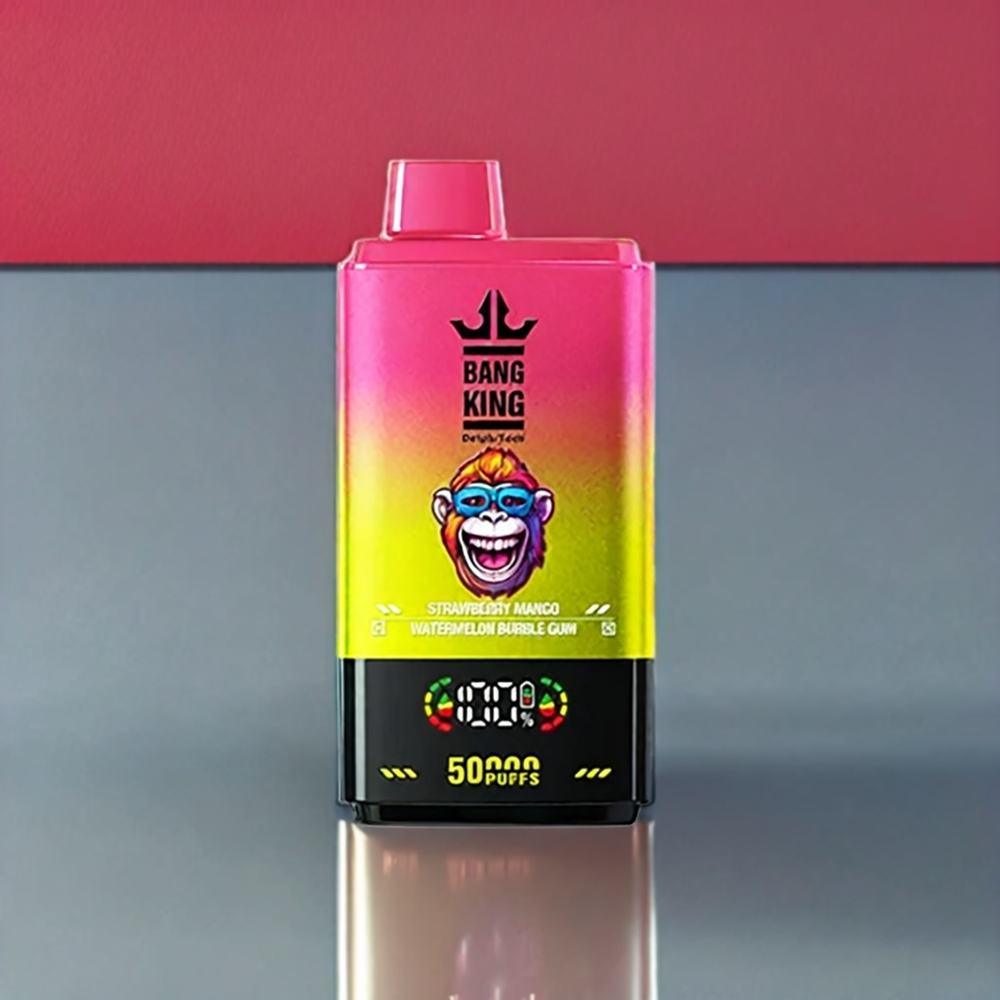 Bang King 50000 Vape jetable France Grossiste - 50ml, 850mAh, Bobine Mesh 1.0 - Fraise Mangue Pastèque Bubble Gum