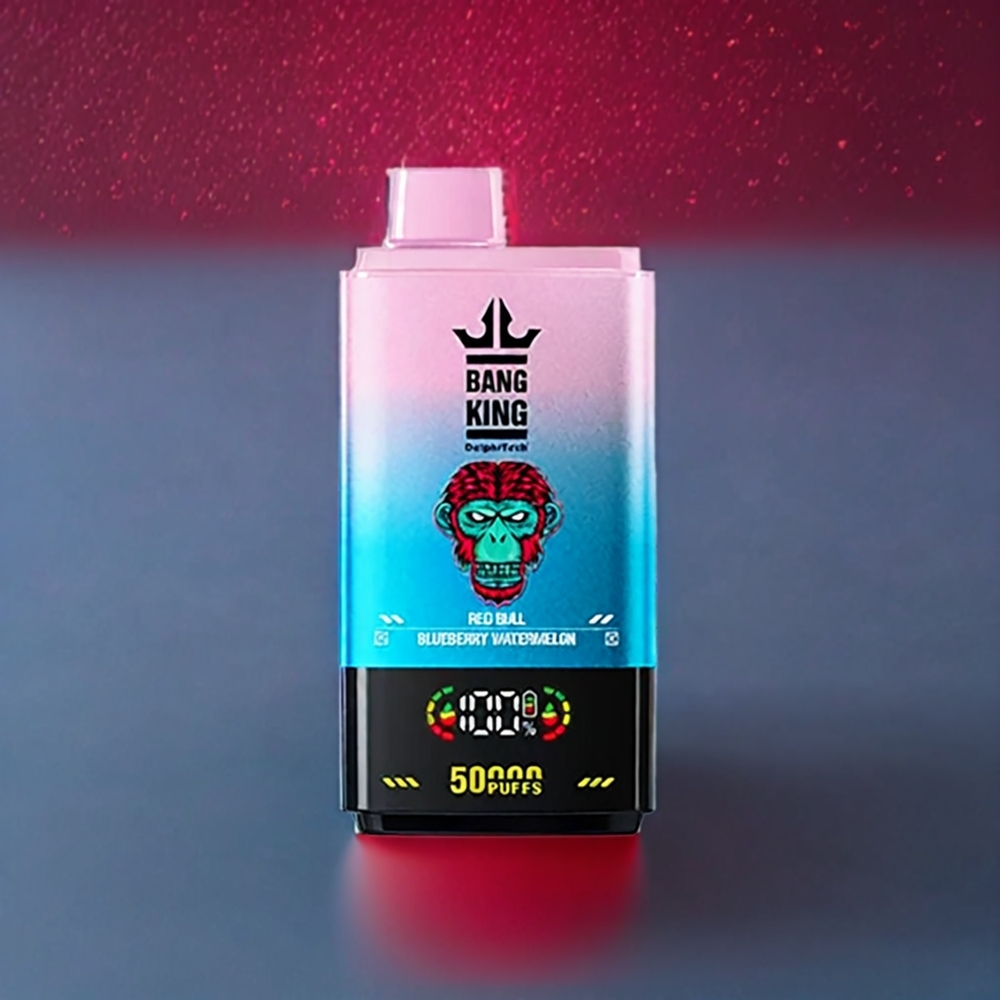 Bang King 50000 Vape jetable France Grossiste Red Bull Myrtille Pastèque - 50ml, 850mAh, Bobine Mesh 1.0