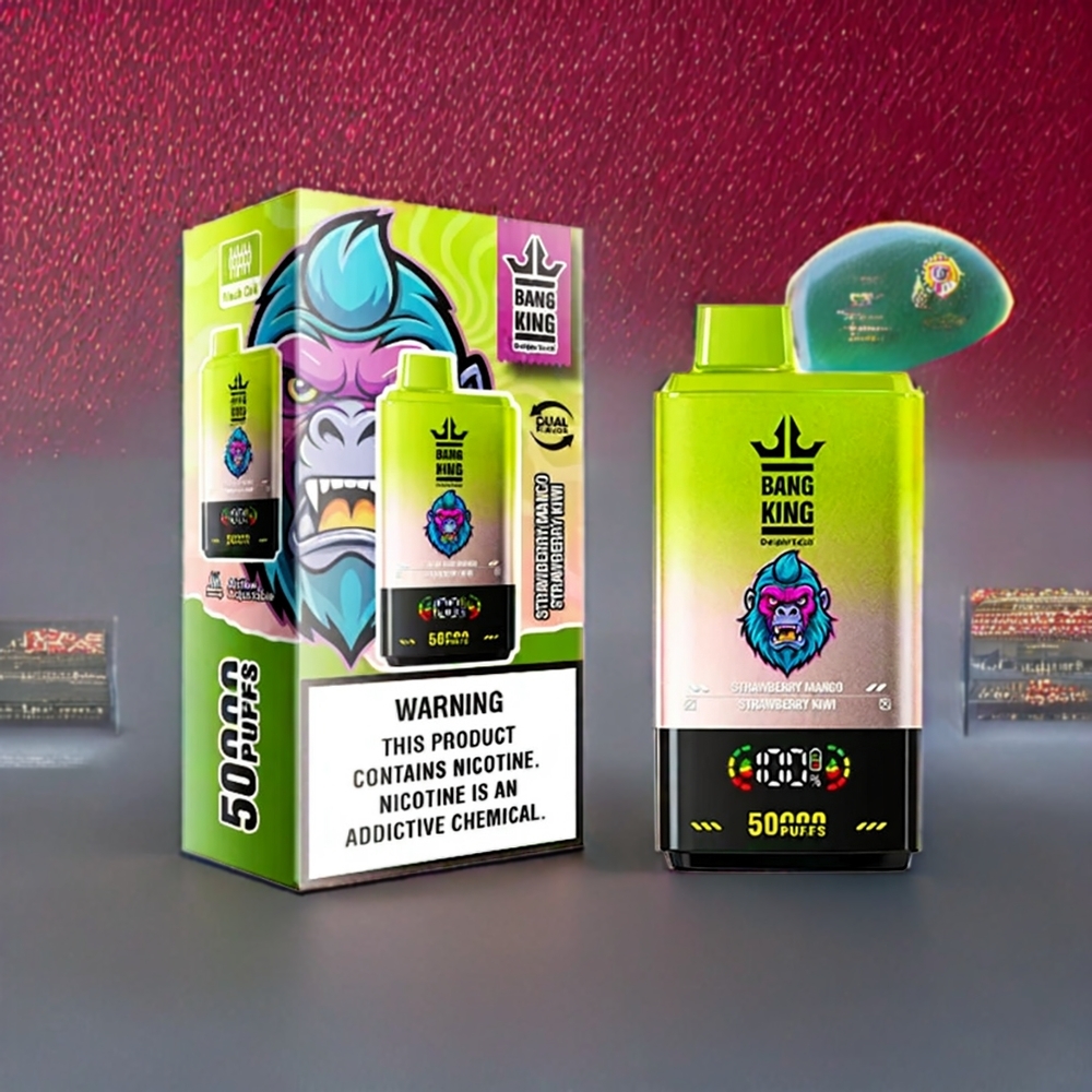 Bang King 50000 Vape jetable France grossiste - 50000 bouffées, 50ml, 850mAh, Fraise Mangue Fraise Kiwi