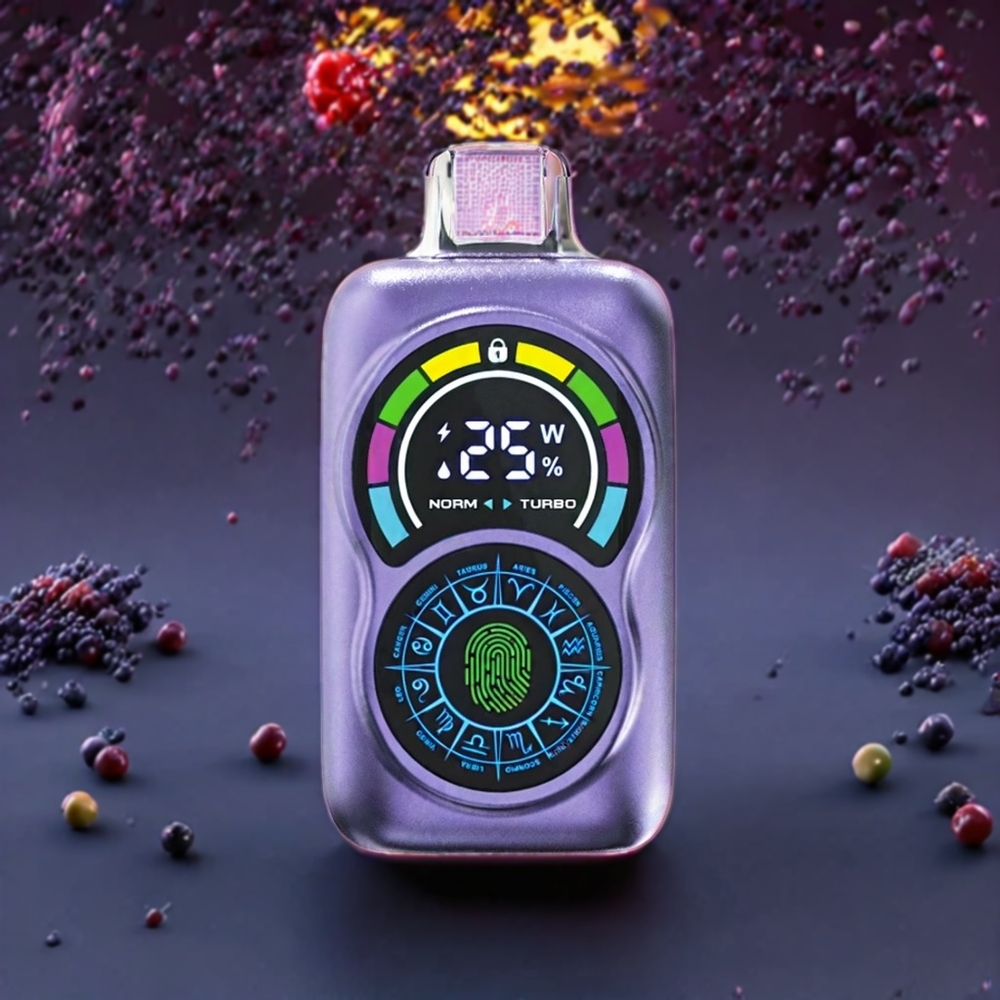 Bang King Constellation 36000 Puffs France Grossiste - Dispositif de Vape Jetable avec 650mAh, 30ml de E-liquide et Airflow Réglable - Saveur Raisin Pomme