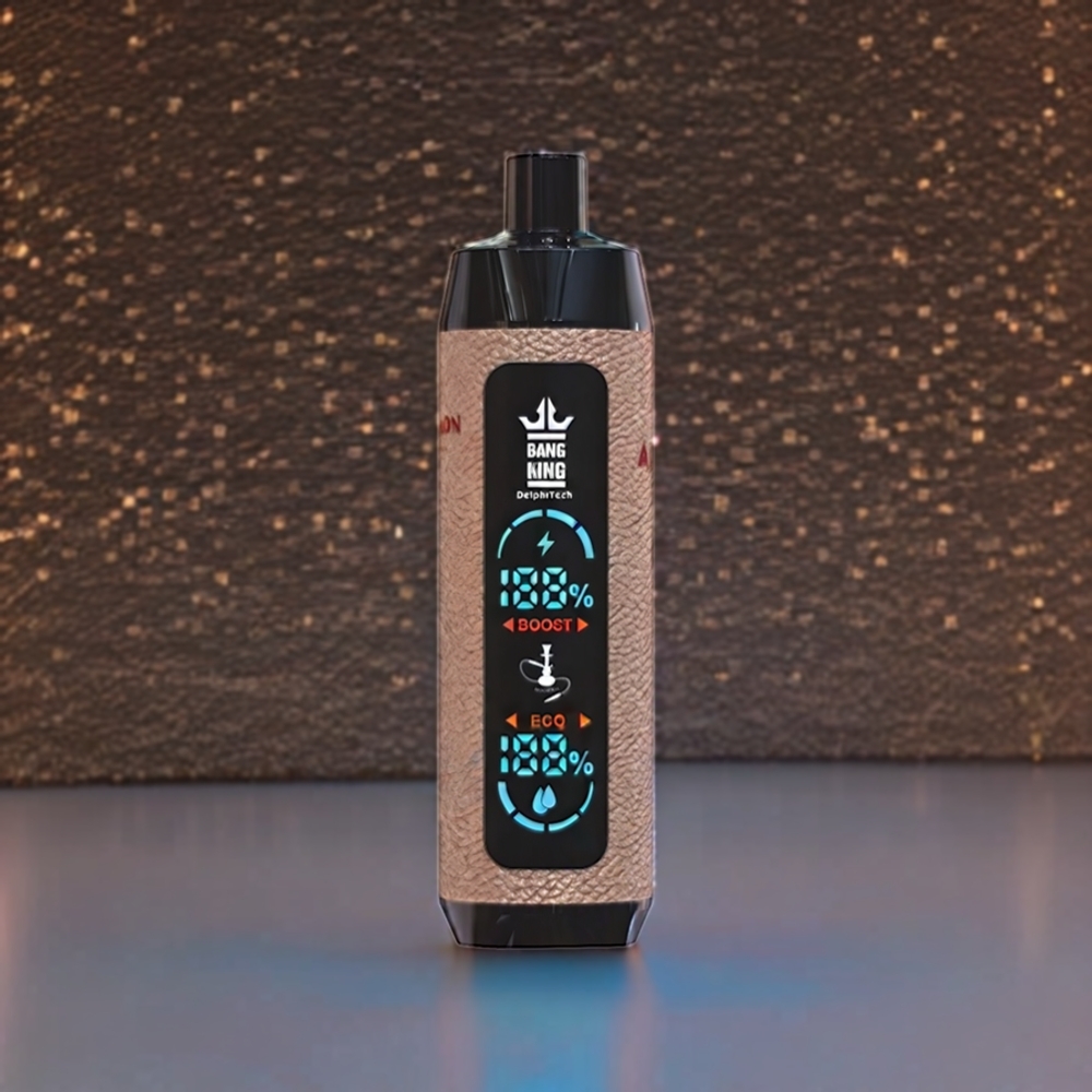 Bang King Shisha 25000 Puffs France Grossiste - 30ml, 650 mAh, Type-C, Menthe Citron (Mesh 0.6 Ohm, 0%/2%/3%/5%)