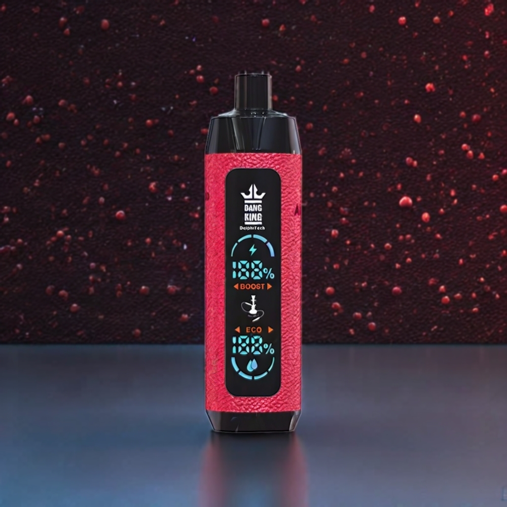 Bang King Shisha 25000 Puffs - France Grossiste - Dispositif Jetable - 30ml - 0.6 Ohm Mesh - Type-C - Sang Maudit