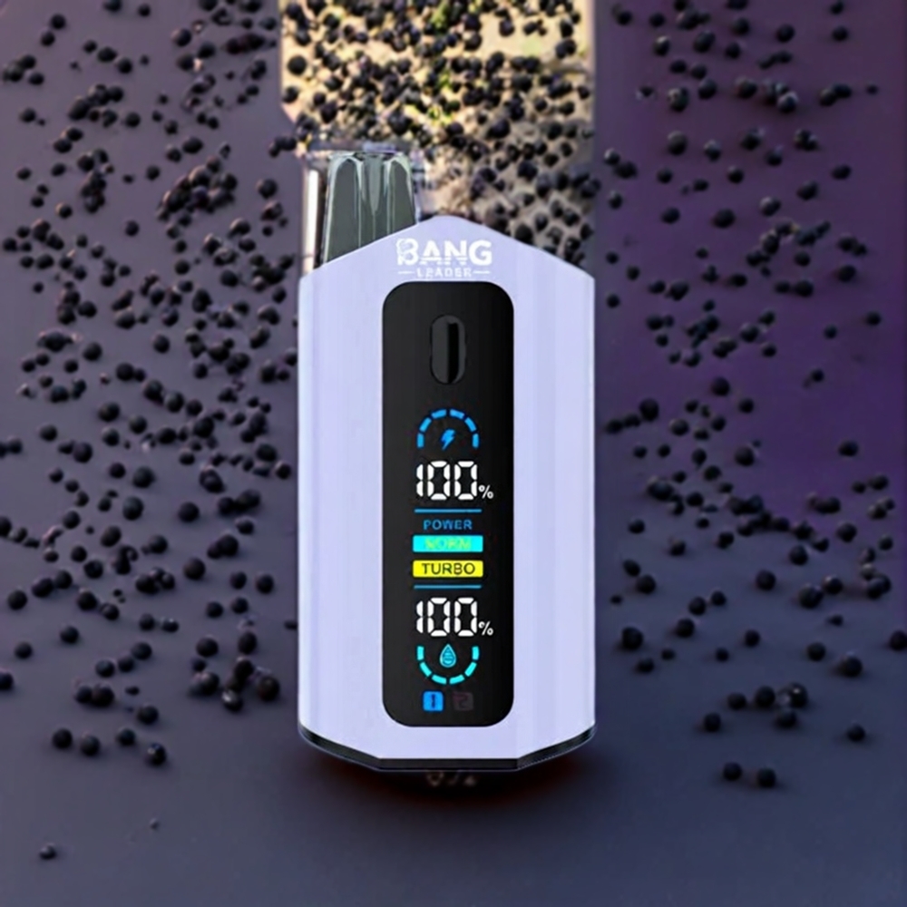 Bang Leader 50000 Puffs France Grossiste - 13400mAh, 36ml, Type-C, Double Saveur (Raisin Noir Raisin Vert)