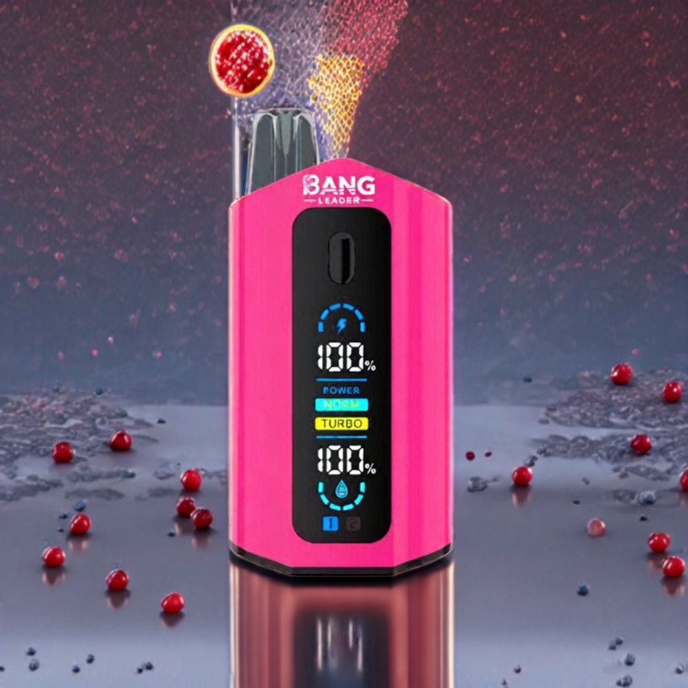 Bang Leader 50000 Puffs France Grossiste - 13400mAh, 36ml, Type-C, Myrtille Framboise Limonade Fraise Framboise Cerise Glace