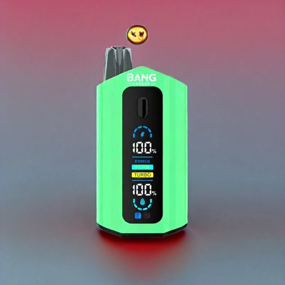 Bang Leader 50000 Puffs France Grossiste - Dispositif de Vape Jetable avec 13400mAh et Type-C - Saveur Pomme Poire Kiwi Fruit de la Passion Goyave