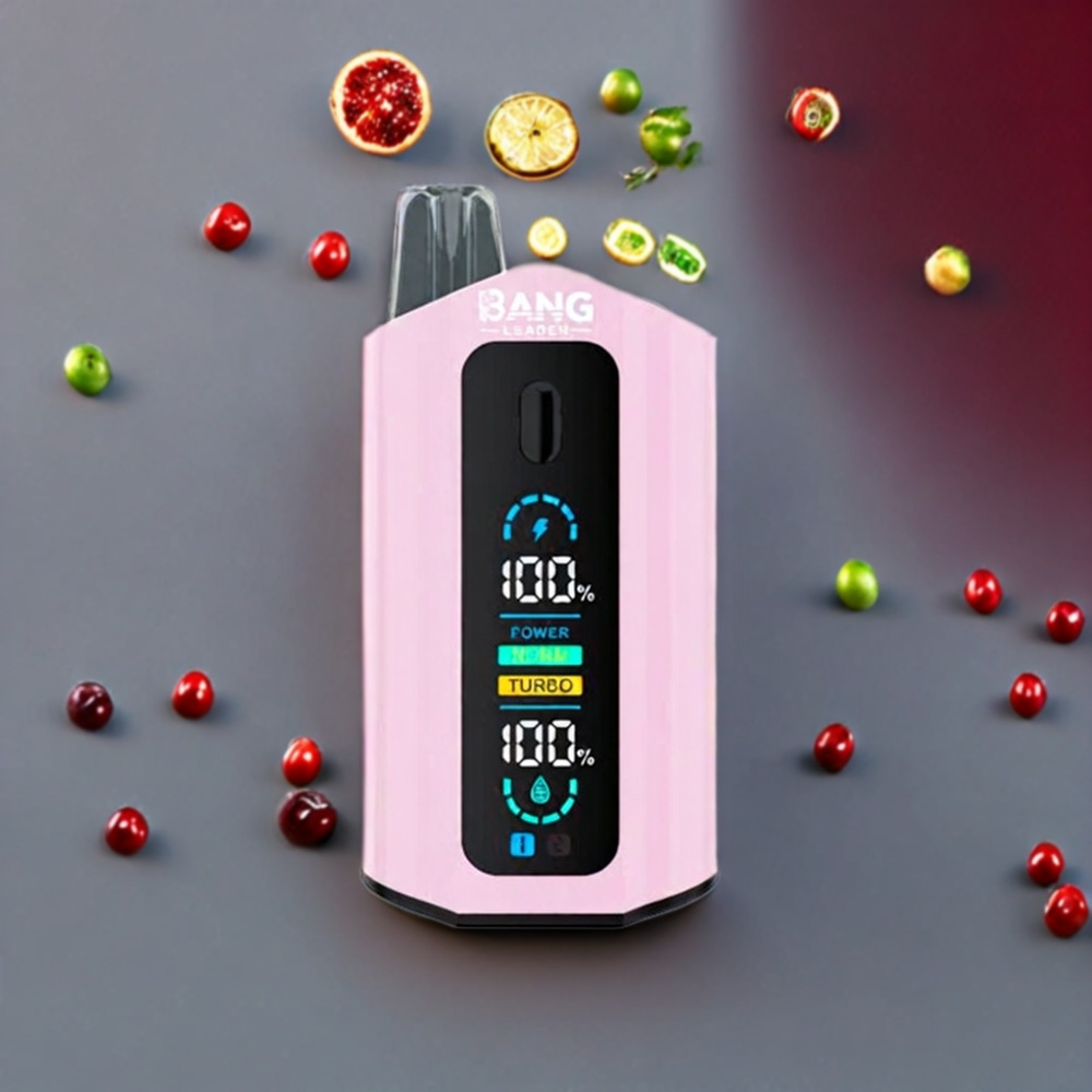 Bang Leader 50000 Puffs France Grossiste - E-liquide 36ml, Batterie 13400mAh, Saveur Mojito Framboise Cerise Framboise Citron Vert