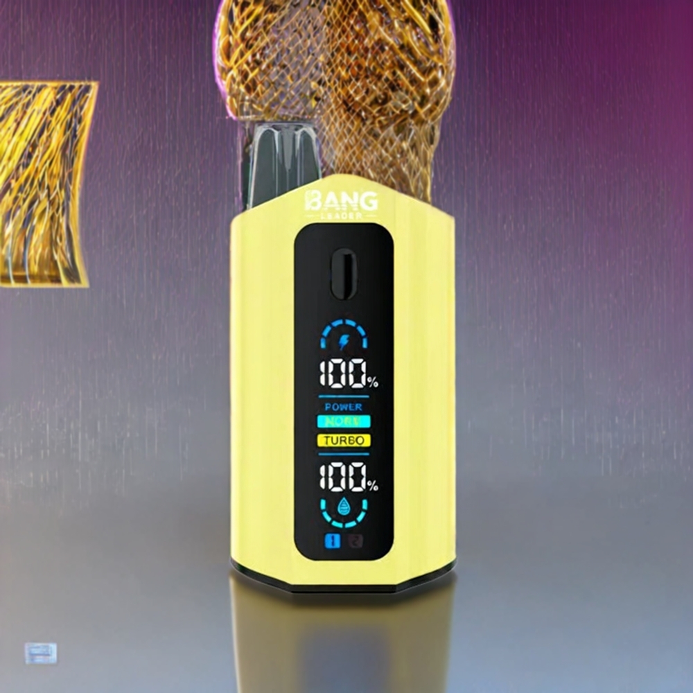 Bang Leader 50000 Puffs France Grossiste Vape jetable - Ananas Fruit de la Passion Glace Ananas (0%, 2%, 3%, ou 5% nicotine, 13400mAh, 36ml)