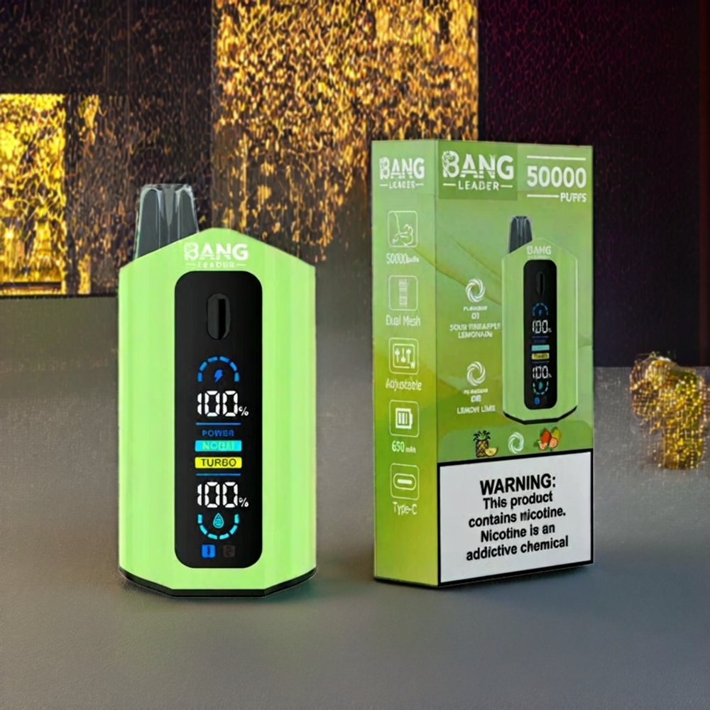 Bang Leader 50000 Puffs France Grossiste avec Ananas Acidulé Citronnade Citron Vert et 13400mAh
