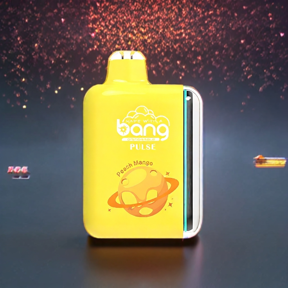 Bang Pulse 18000 Puffs France grossiste - Rechargeable Type-C 650mAh - 26ml - 0/2/3/5% Nicotine - Pêche Mangue