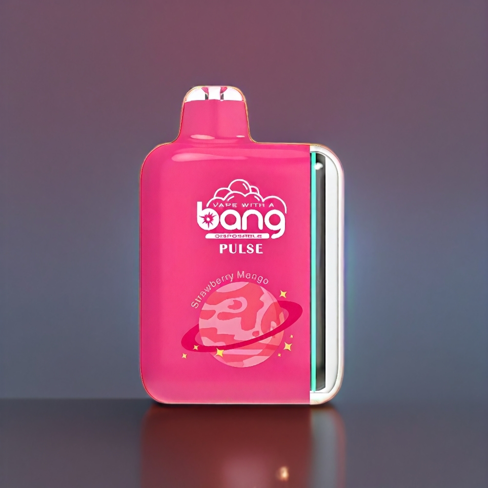 Bang Pulse 18000 Puffs Vape jetable France grossiste - Type-C, 650mAh, 26ml, Fraise Mangue