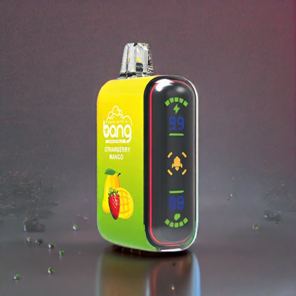 Bang Rocket 18000 Puffs France Grossiste - E-Liquide 26ml, Batterie 650mAh, Nicotine 0%/2%/3%/5%, Saveur Fraise Mangue