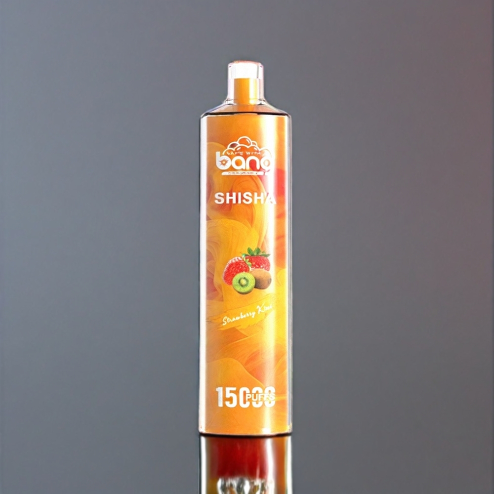 Bang Shisha 15000 Puffs France Grossiste - E-liquide 23ml, Port Type-C, 600mAh, Technologie DTL, Fraise Kiwi