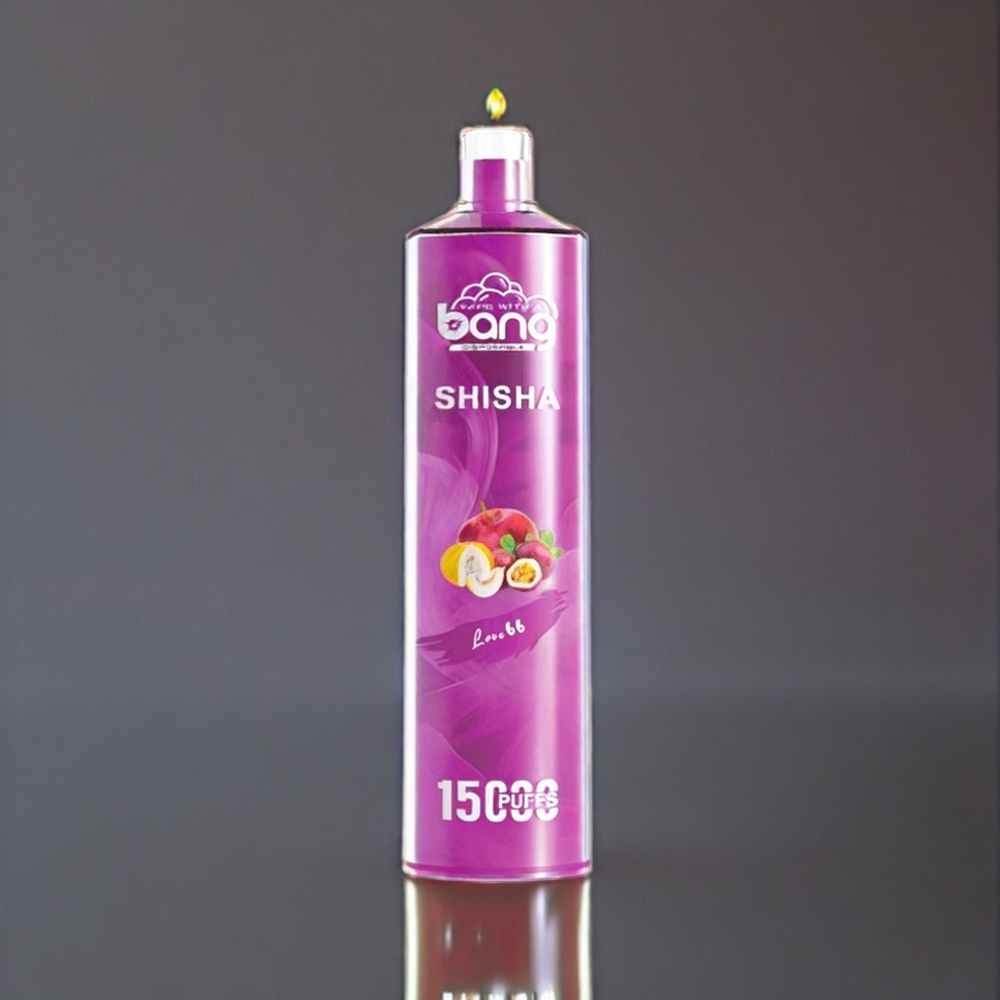 Bang Shisha 15000 Puffs France Grossiste - E-liquide 23ml, Port Type-C, Technologie DTL Avancée et Amour 66