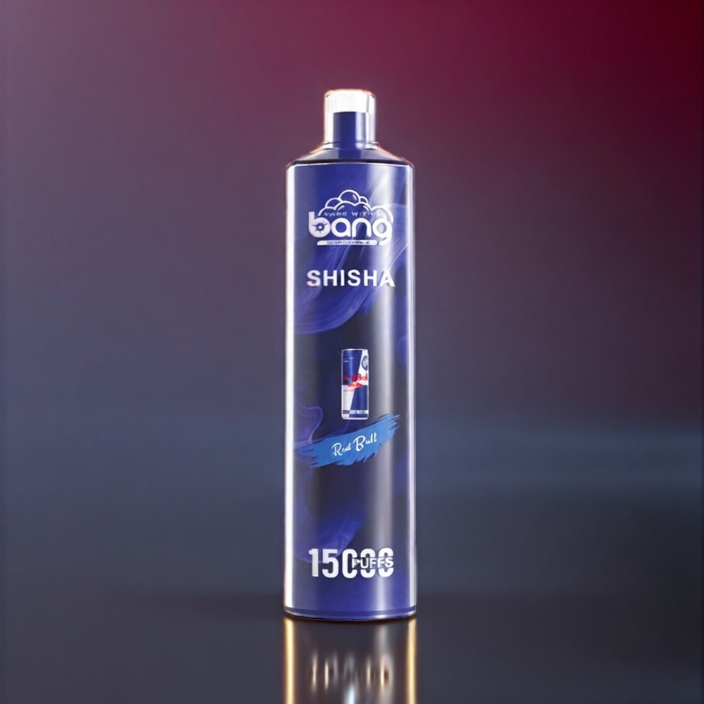 Bang Shisha 15000 Puffs Vape jetable Red Bull – Jusqu'à 15000 Puffs, 23ml E-liquide, Port de Charge Type-C, France Grossiste