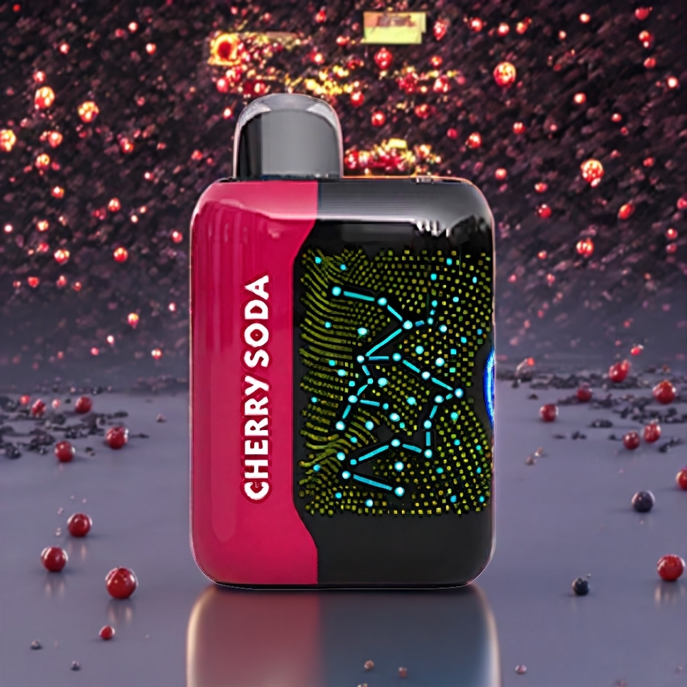 Bang Starry 25000 Puffs France grossiste Vape jetable Cerise Soda - 28ml, 800 mAh, 1.0 Ohm Mesh Coil, Charge Type-C
