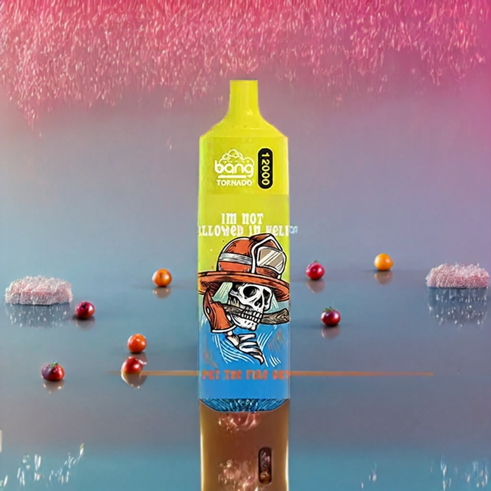 Bang Tornado 12000 Puffs France grossiste - 23ml, 650 mAh, 0%/2%/3%/5% - Pêche Glacée