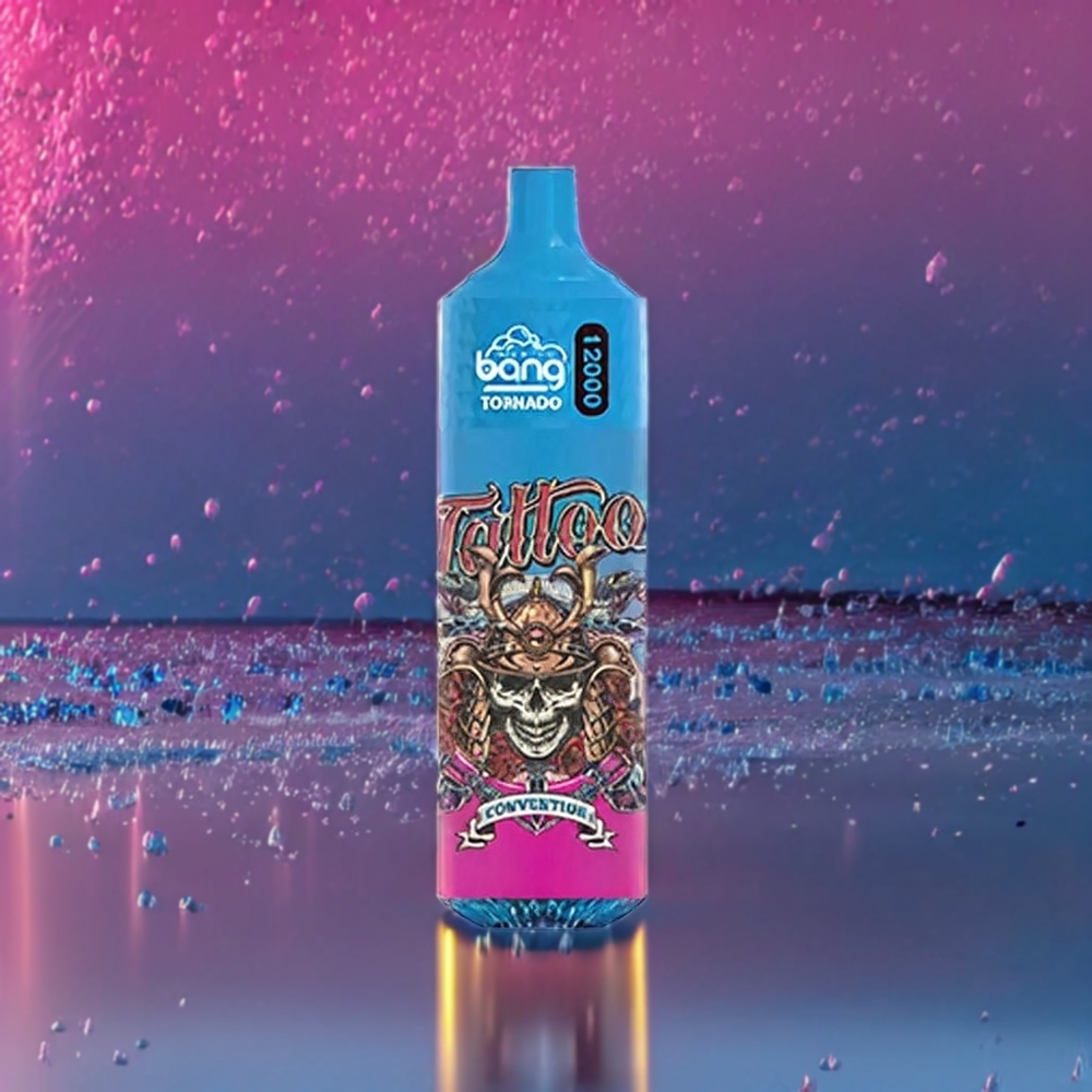 Bang Tornado 12000 Puffs France grossiste - 23ml, 650 mAh, 0%-5% Nicotine, Myrtille Glacée