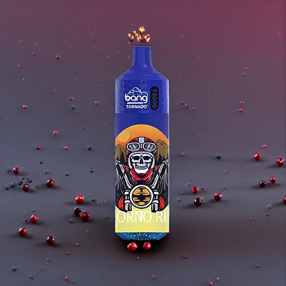 Bang Tornado 12000 Puffs France grossiste - 23ml, 650 mAh, Myrtille Cerise Cranberry (0%,2%,3%,5%)