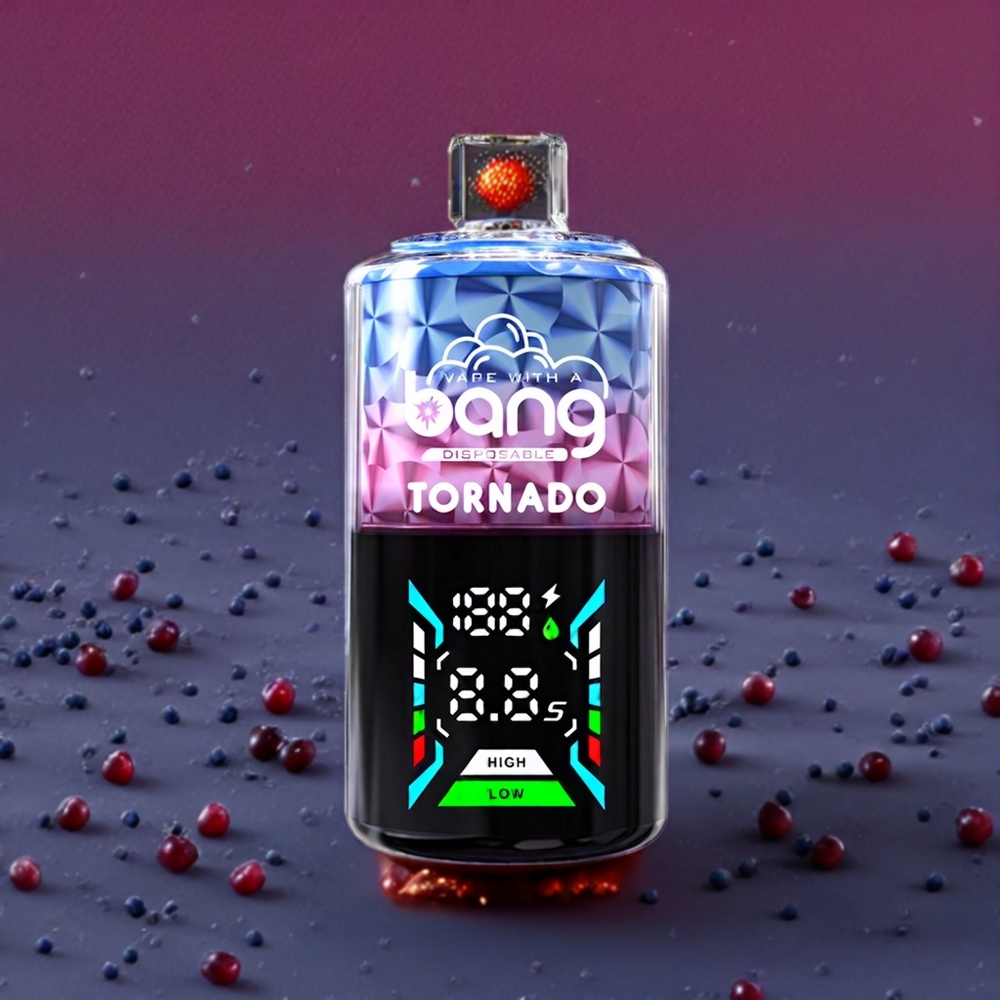Bang Tornado 40000 Puffs France grossiste Vape Jetable Myrtille Framboise 0%-5% Nicotine 850mAh 40ml