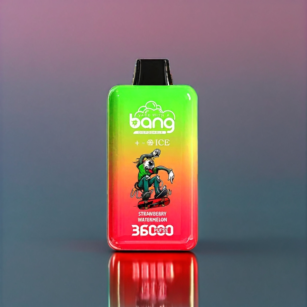 Bang 36000 Ice Level Dispositif jetable France Grossiste - 36000 Puffs, 36ml, 5% Nicotine, Fraise Pastèque (Strawberry Watermelon)